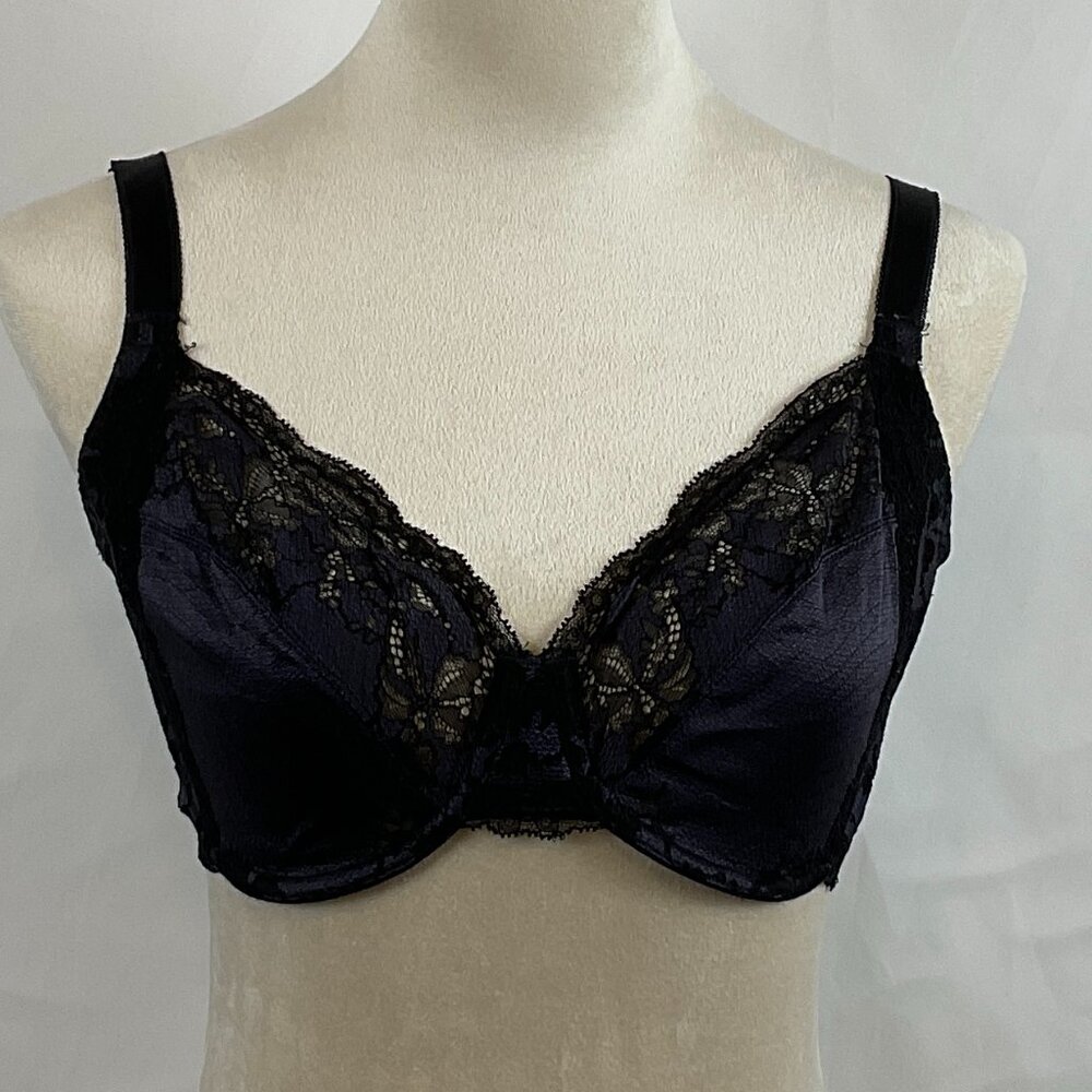 Wacoal Lace Affair Underwire Bra 32DDD Black Adjustable Straps